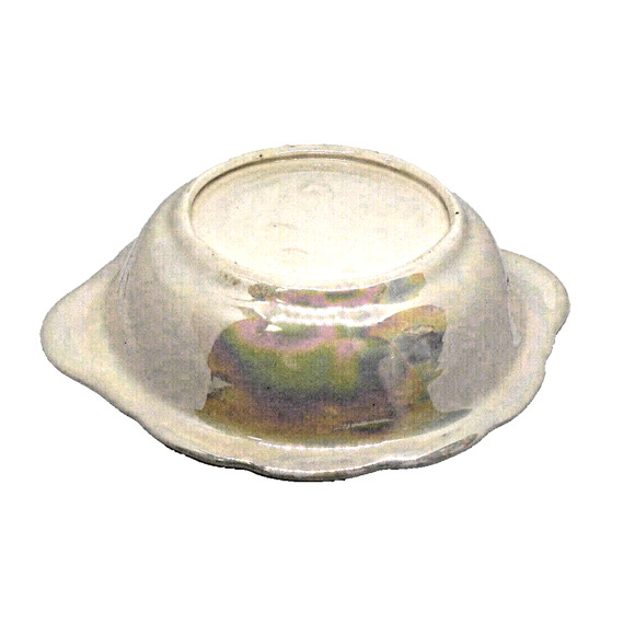 Opalescent 5 7/8" Small Porcelain Pink Roses Vanity Pitcher & Wash Basin Set Vtg - Picture 8 of 12